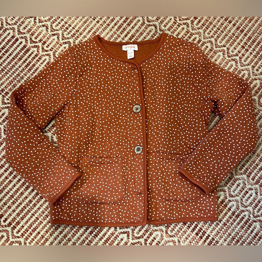 Kids’ quilted button up top, size 7/8